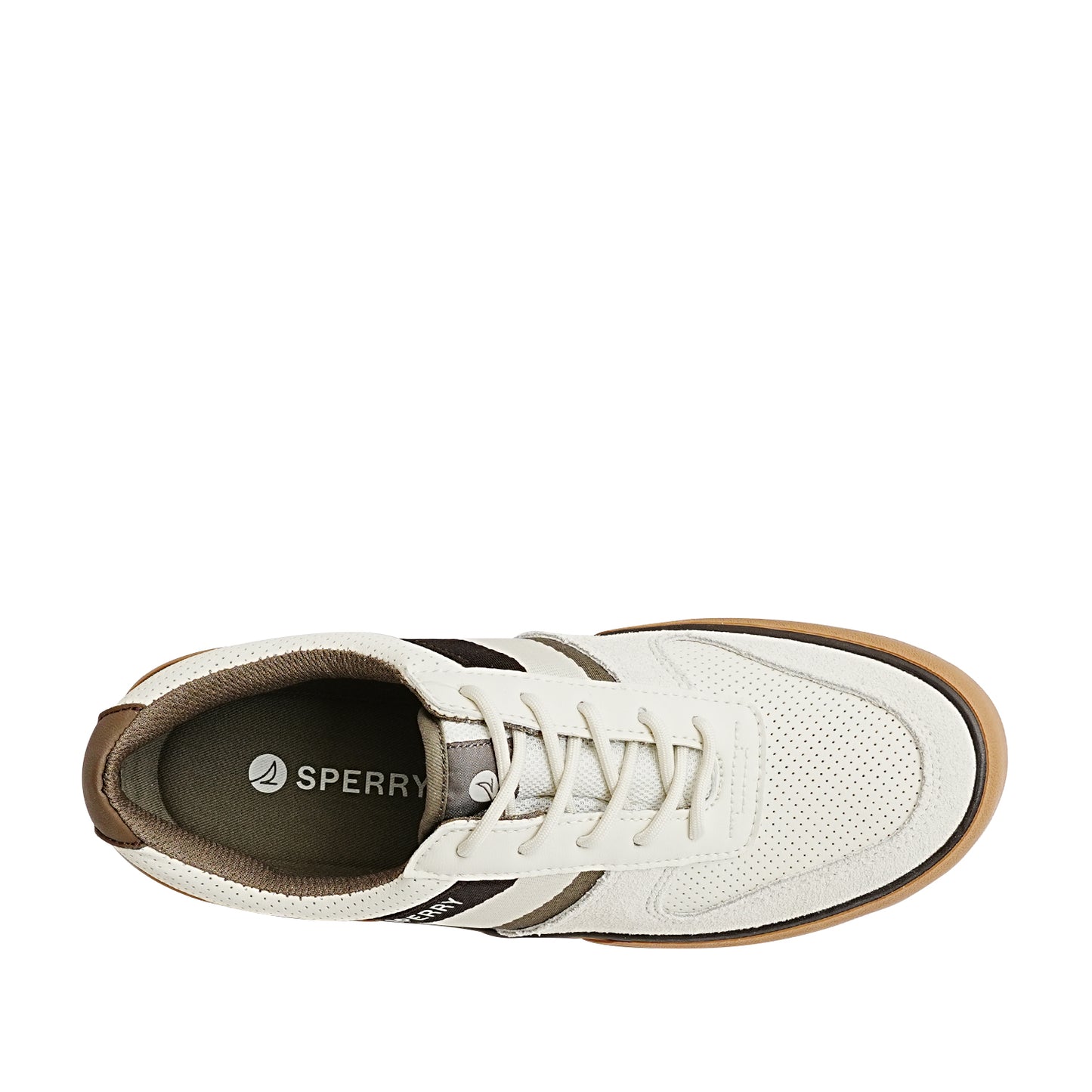 Sperry Men's Halyard Retro II Sneakers - Brown/Gum (25F03451)