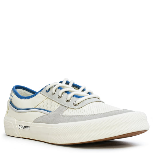 Sperry Men's Soletide Leather Sneakers - Offwhite/Blue/Grey (25F03511)
