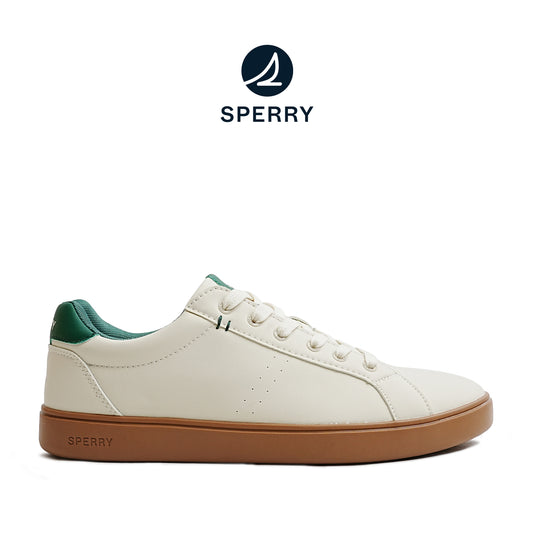 Sperry Men's Deck 90 Sneakers - Off White/Green/Gum (25F03711)