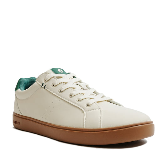 Sperry Men's Deck 90 Sneakers - Off White/Green/Gum (25F03711)