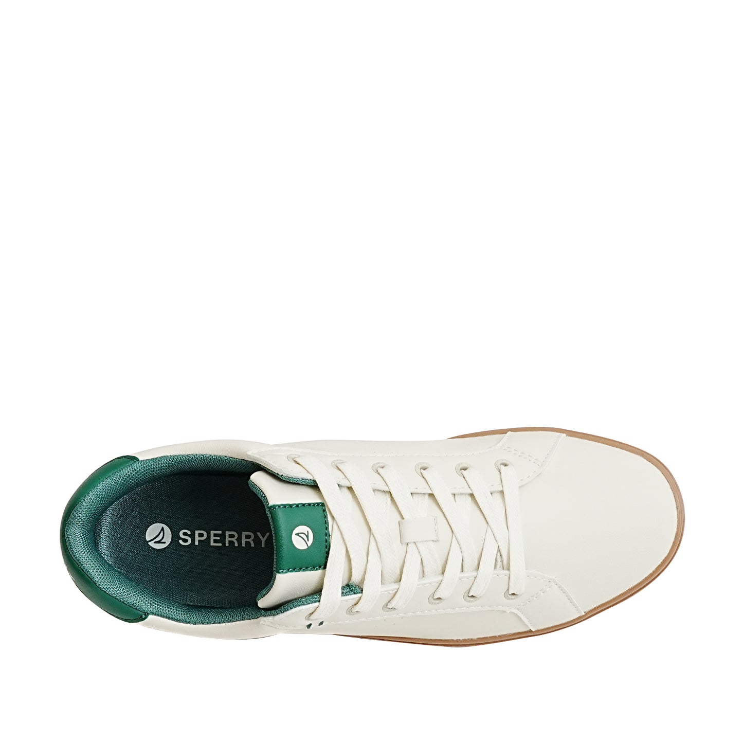 Sperry Men's Deck 90 Sneakers - Off White/Green/Gum (25F03711)