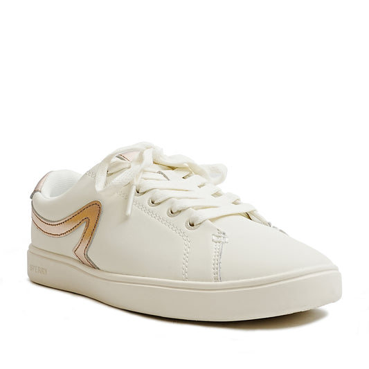 Sperry Women's Sandy 90 Leather Sneakers - Offwhite/Rose Gold (25F04322)