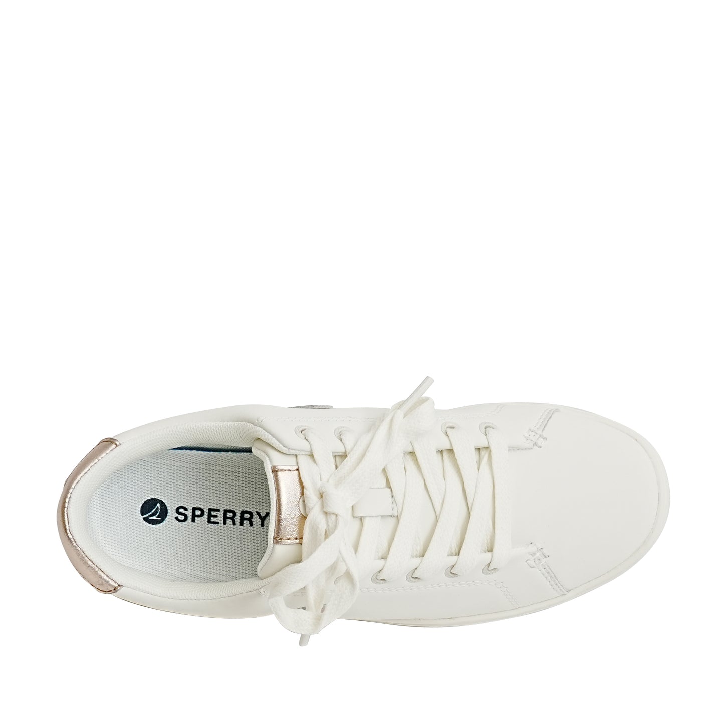 Sperry Women's Sandy 90 Leather Sneakers - Offwhite/Rose Gold (25F04322)