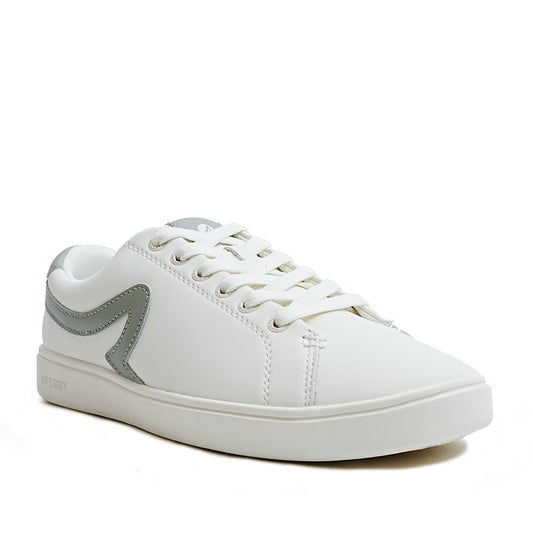 Sperry Women's Sandy 90 Leather Sneakers - Off White/Sage (25F04332)