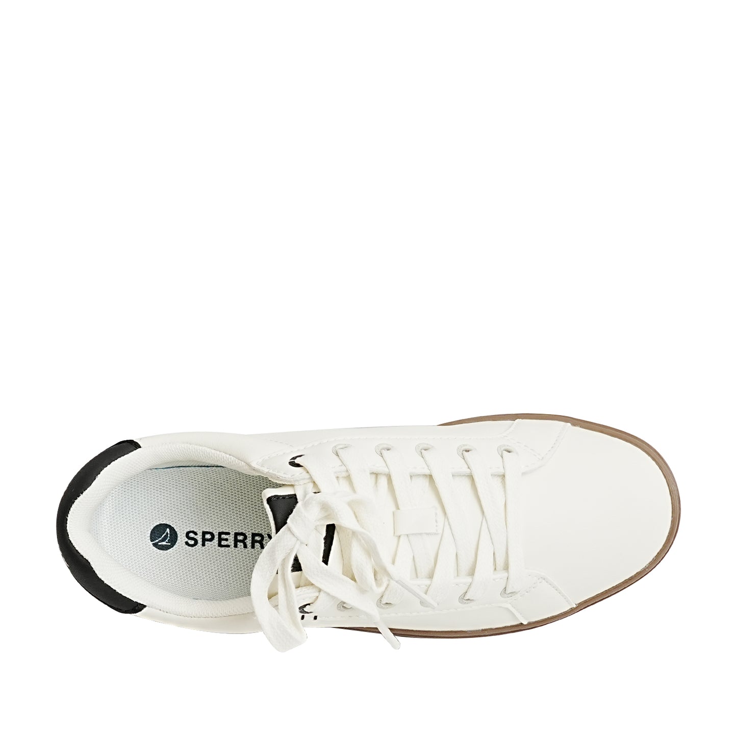 Sperry Women's Deck 90 Sneakers - Off White/Black/Gum (25F04392)