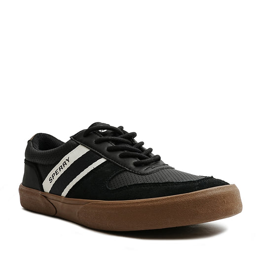 Sperry Men's Halyard Retro II Sneakers - Black/Gum (25F05891)
