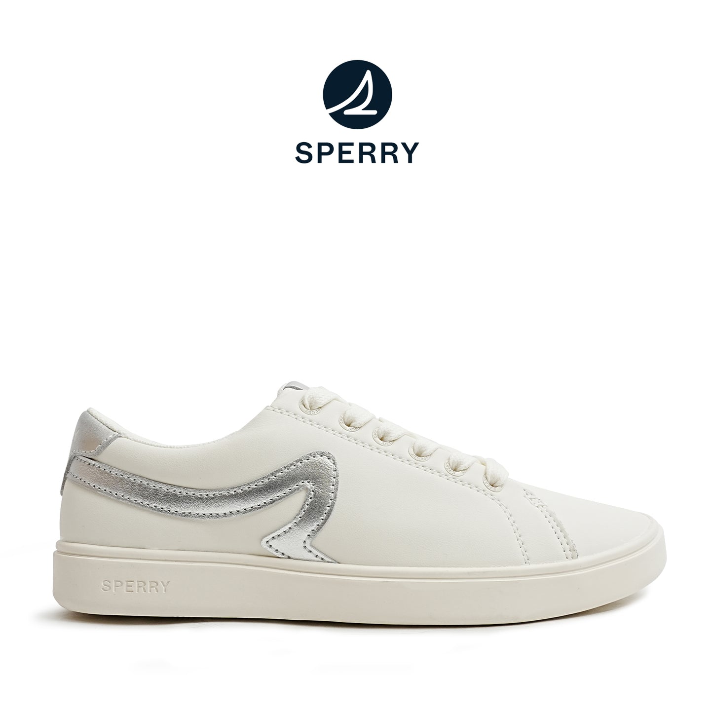 Sperry Women's Sandy 90 Leather Sneakers - Offwhite/Platinum (25F05902)