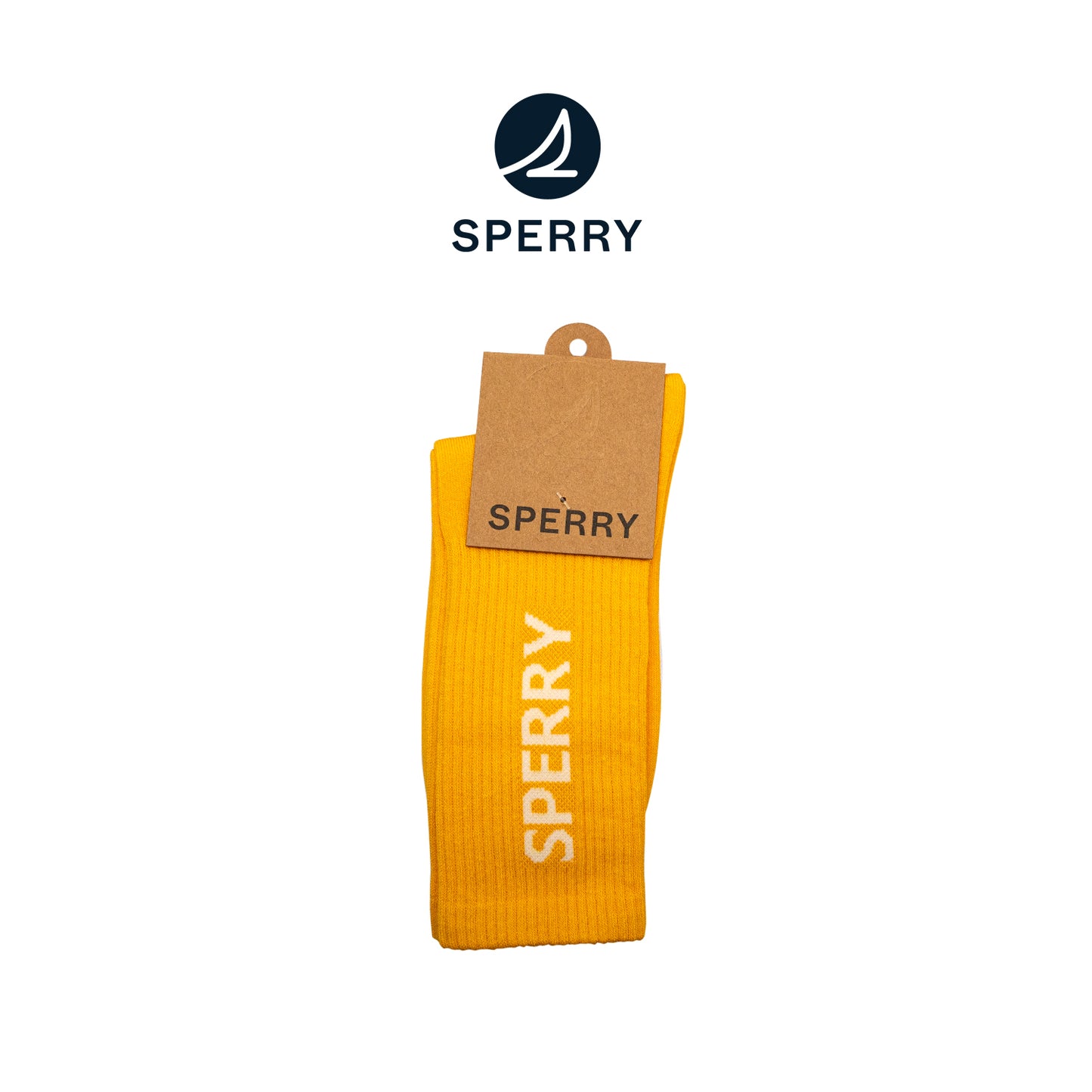 Sperry Varsity Crew Socks - Yellow (25F65810)