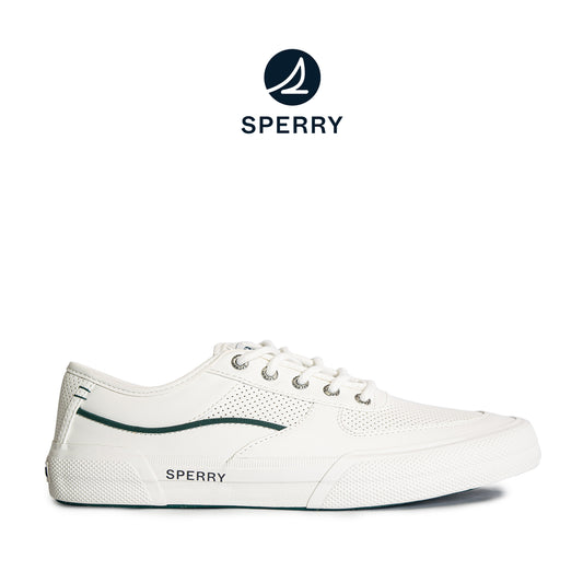 Sperry Men's Soletide Leather Sneakers - Off White/Green (25S00401)