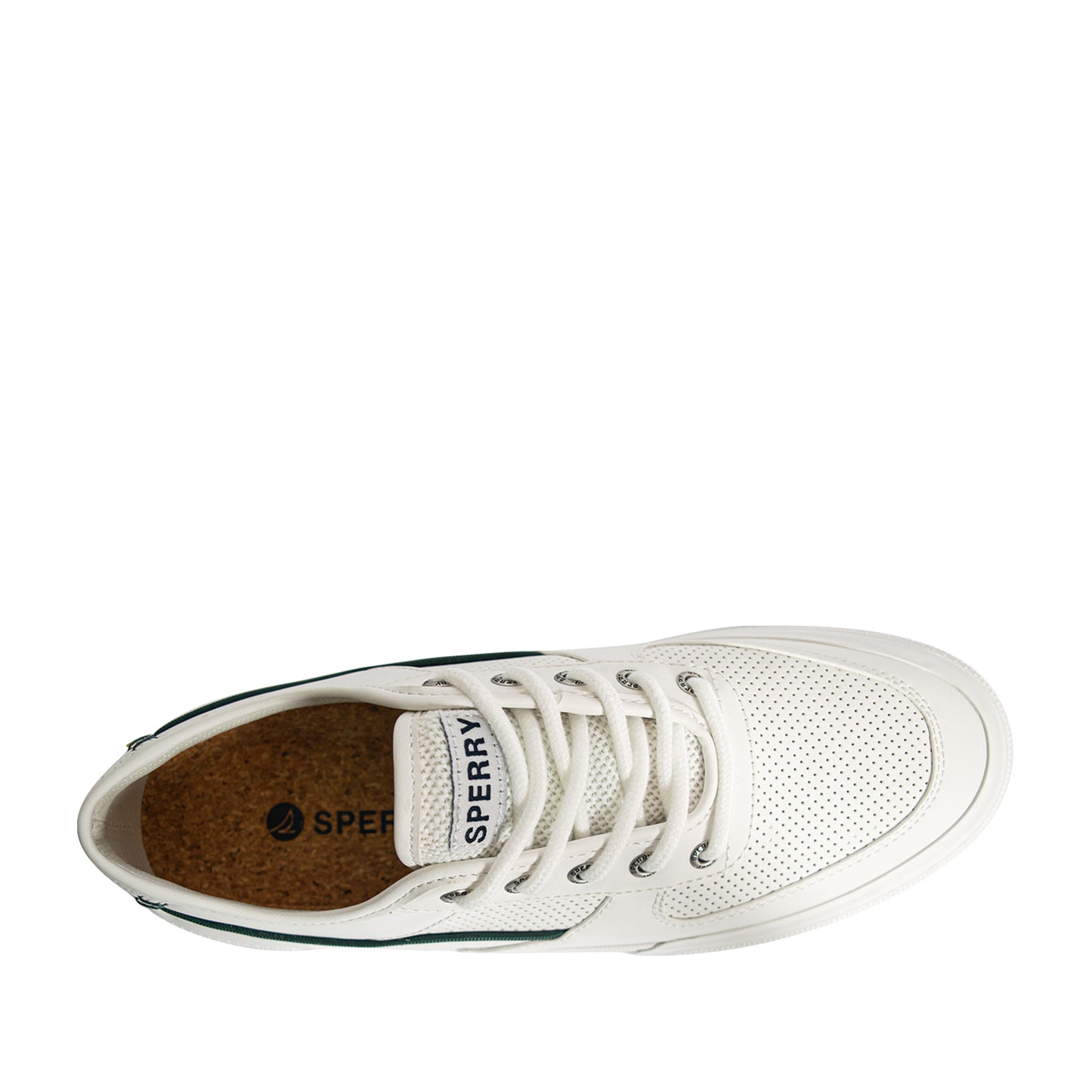Sperry Men's Soletide Leather Sneakers - Off White/Green (25S00401)