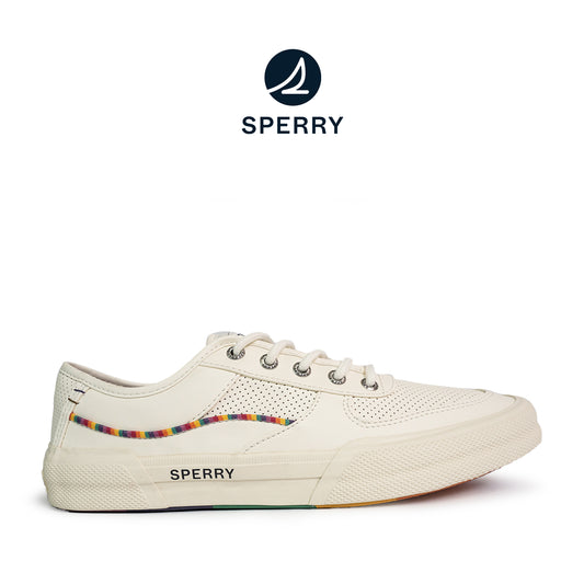 Sperry Men's Soletide Leather Sneakers - Light Beige/Rainbow (25S00411)