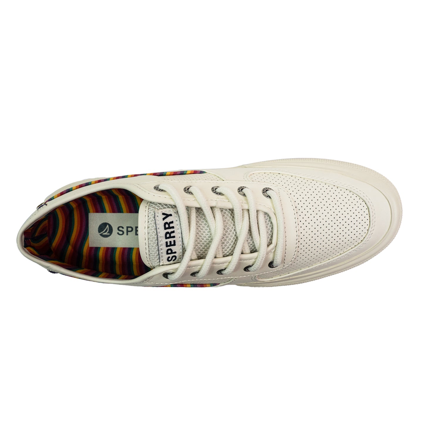 Sperry Men's Soletide Leather Sneakers - Light Beige/Rainbow (25S00411)