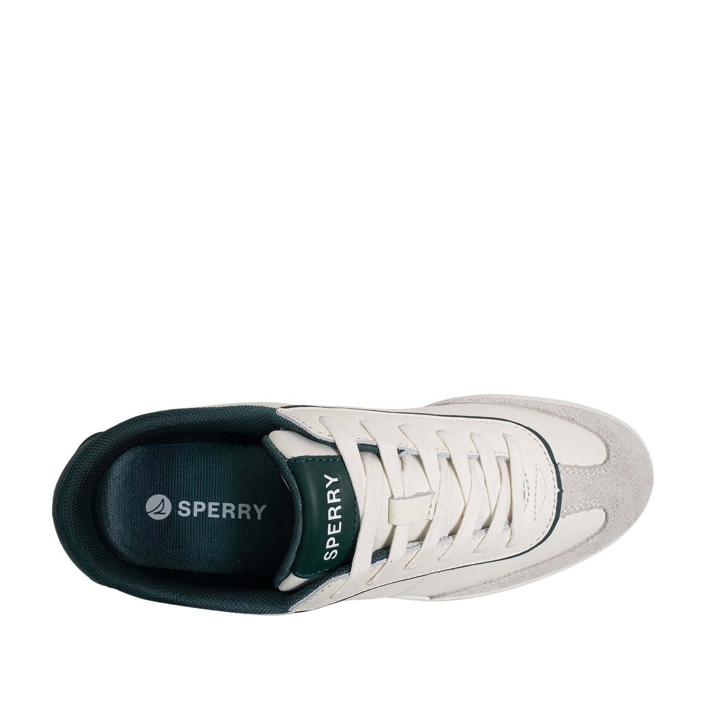 Sperry Men's Pier 90 Leather Sneakers - Off-White/Green (25S00421)