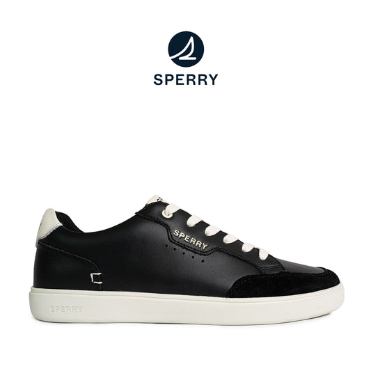 Sperry Men's Crew 90 Leather Sneakers - Black/Off-White (25S00461)