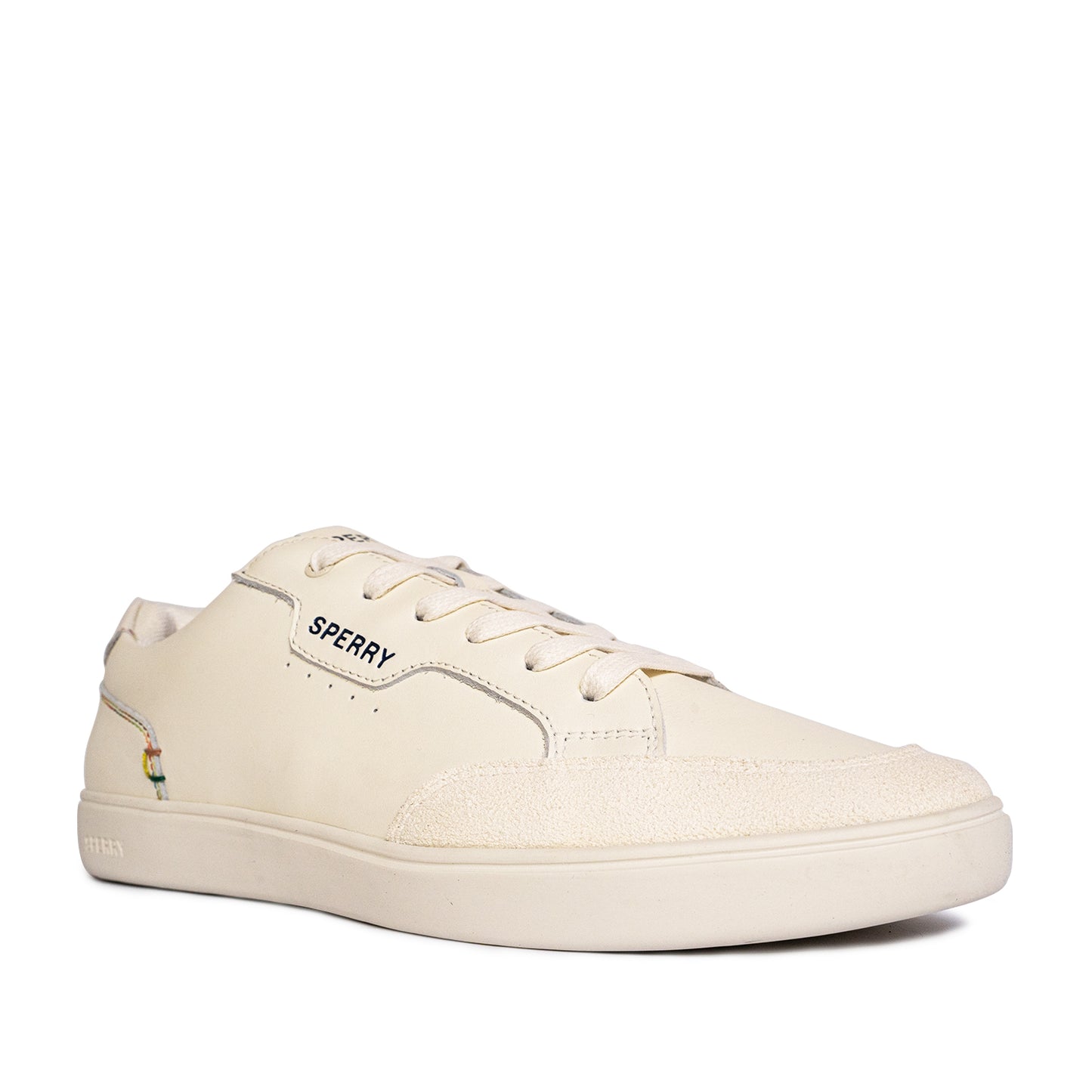 Sperry Men's Crew 90 Leather Sneakers - Light Beige/Rainbow (25S00481)