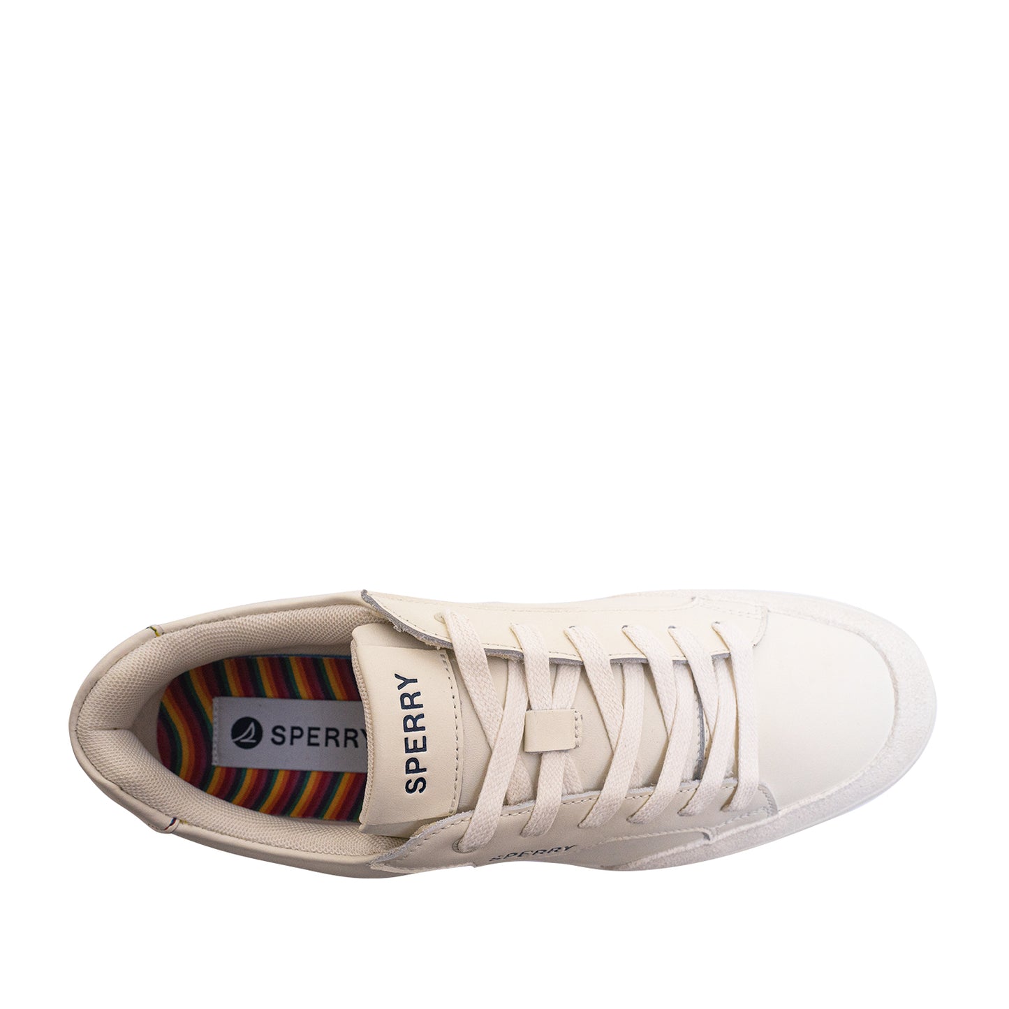 Sperry Men's Crew 90 Leather Sneakers - Light Beige/Rainbow (25S00481)