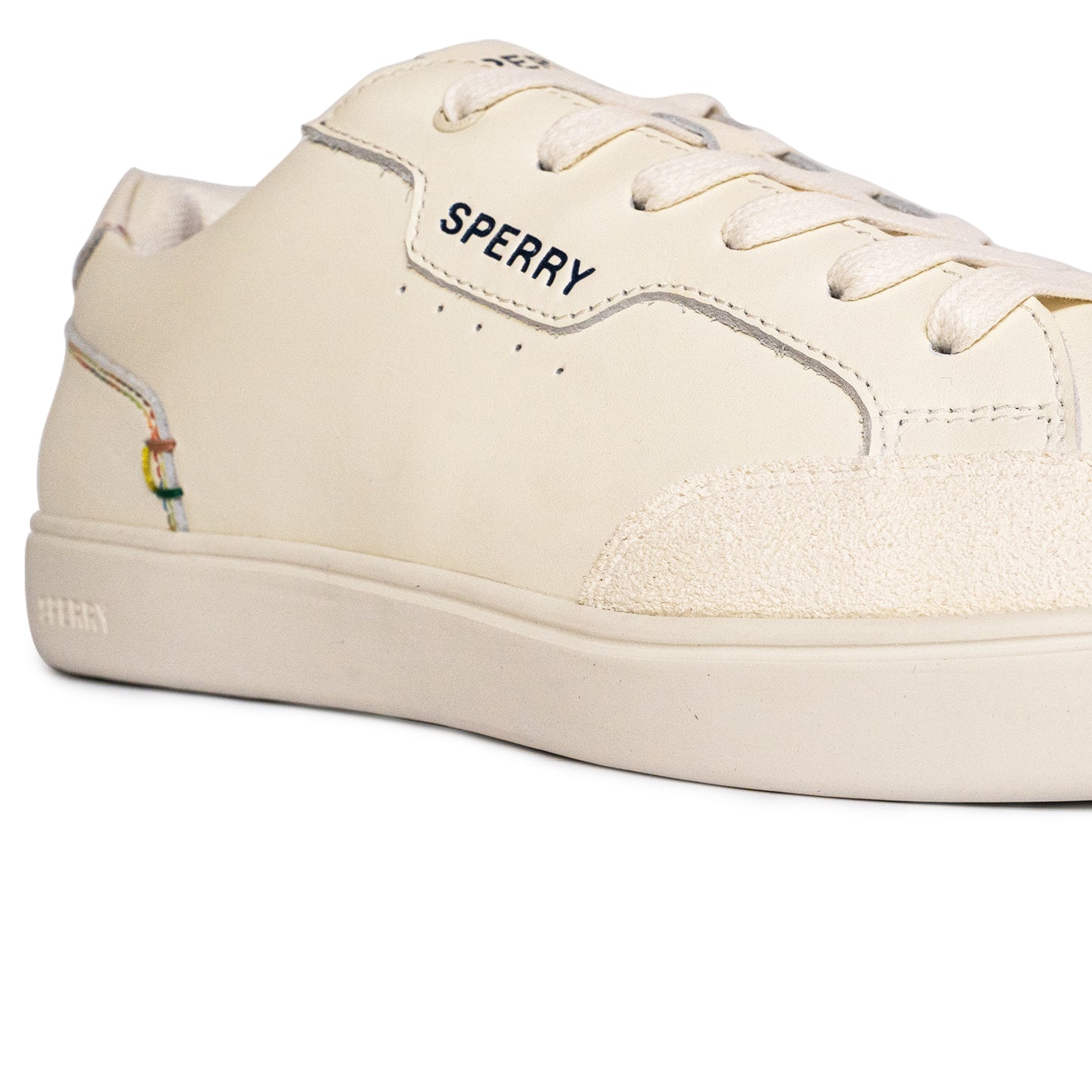 Sperry Men's Crew 90 Leather Sneakers - Light Beige/Rainbow (25S00481)