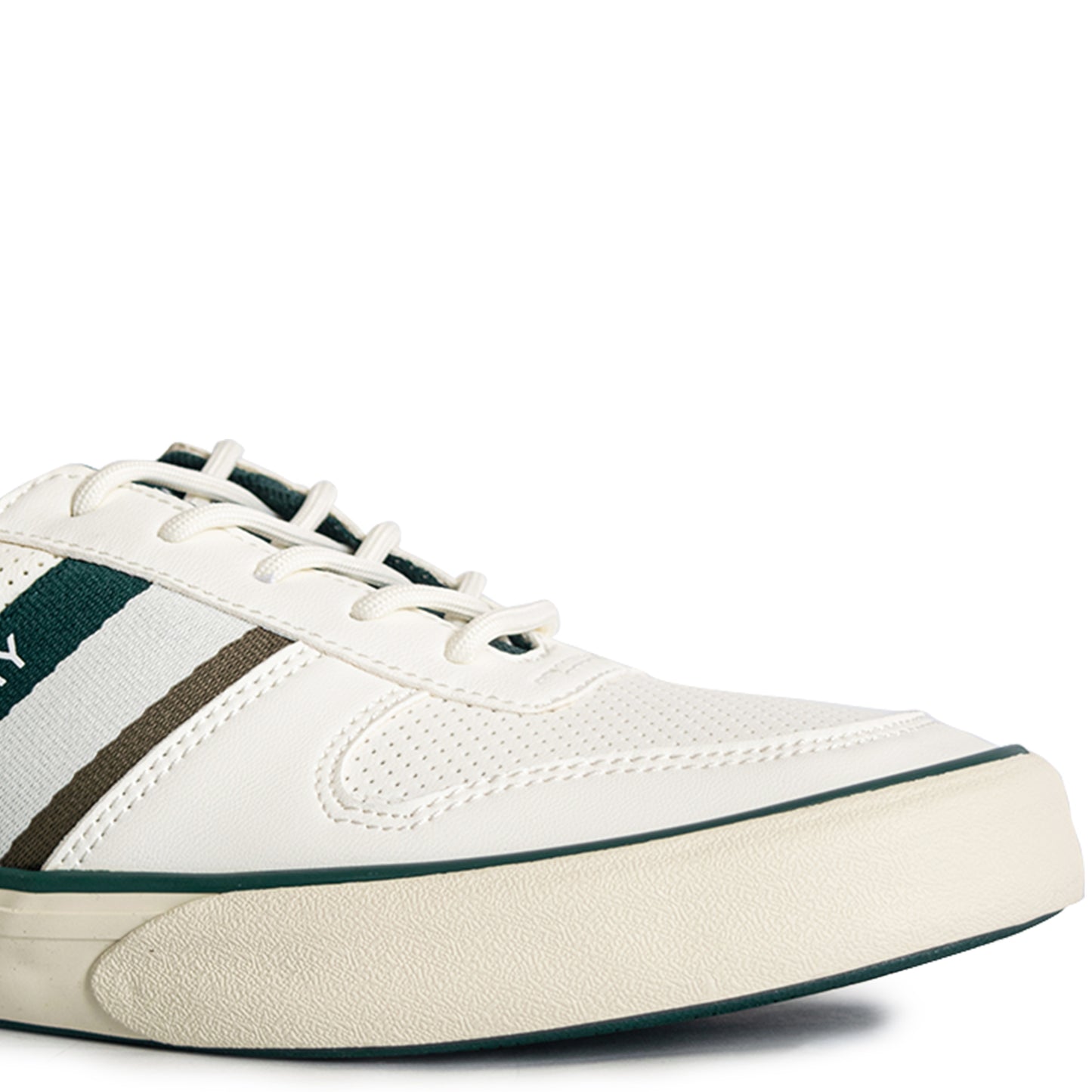 Sperry Men's Halyard Retro II Sneakers - Off-White/Dark Green (25S00521)
