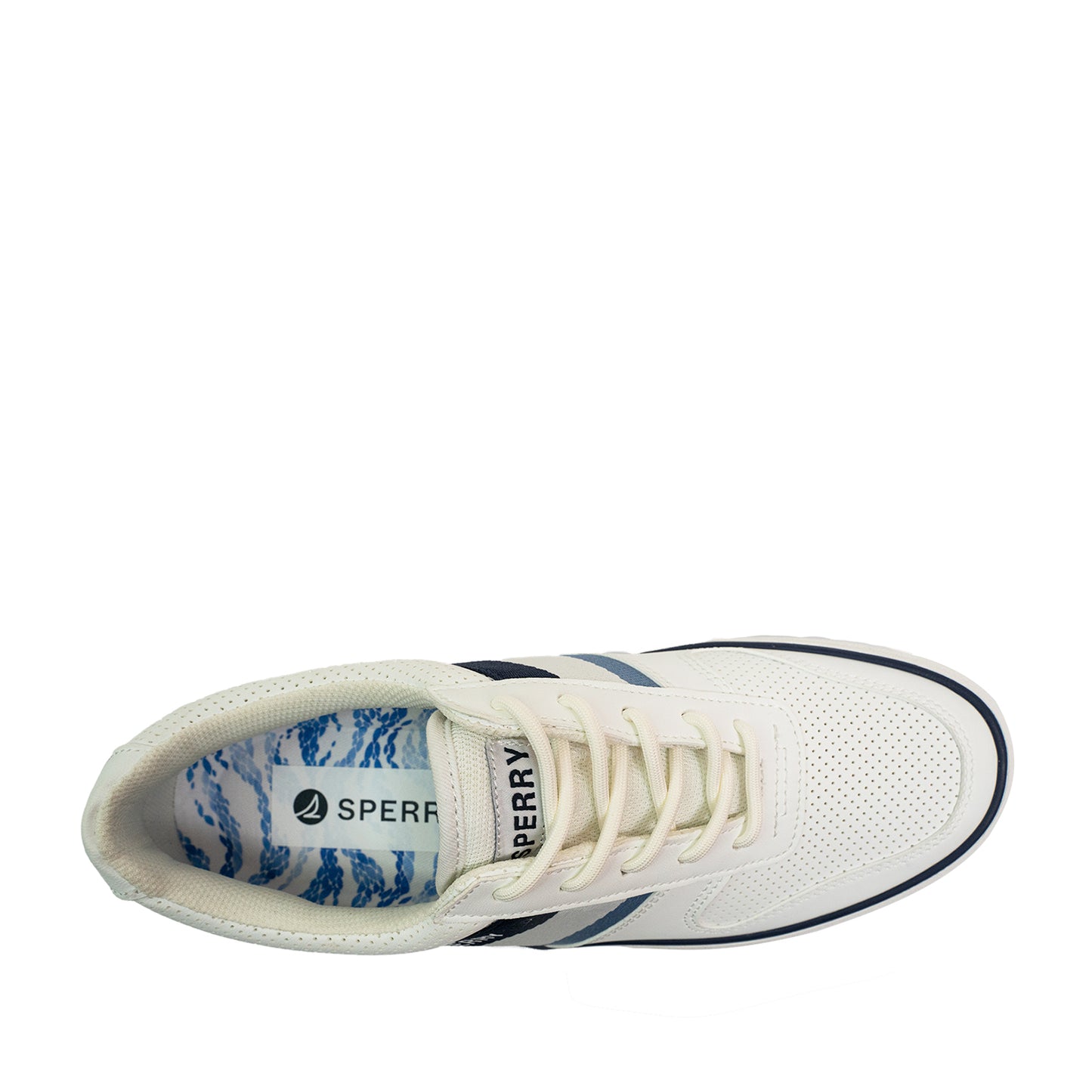 Sperry Men's Halyard Retro II Sneakers - Off-White/Blue Wave (25S00531)