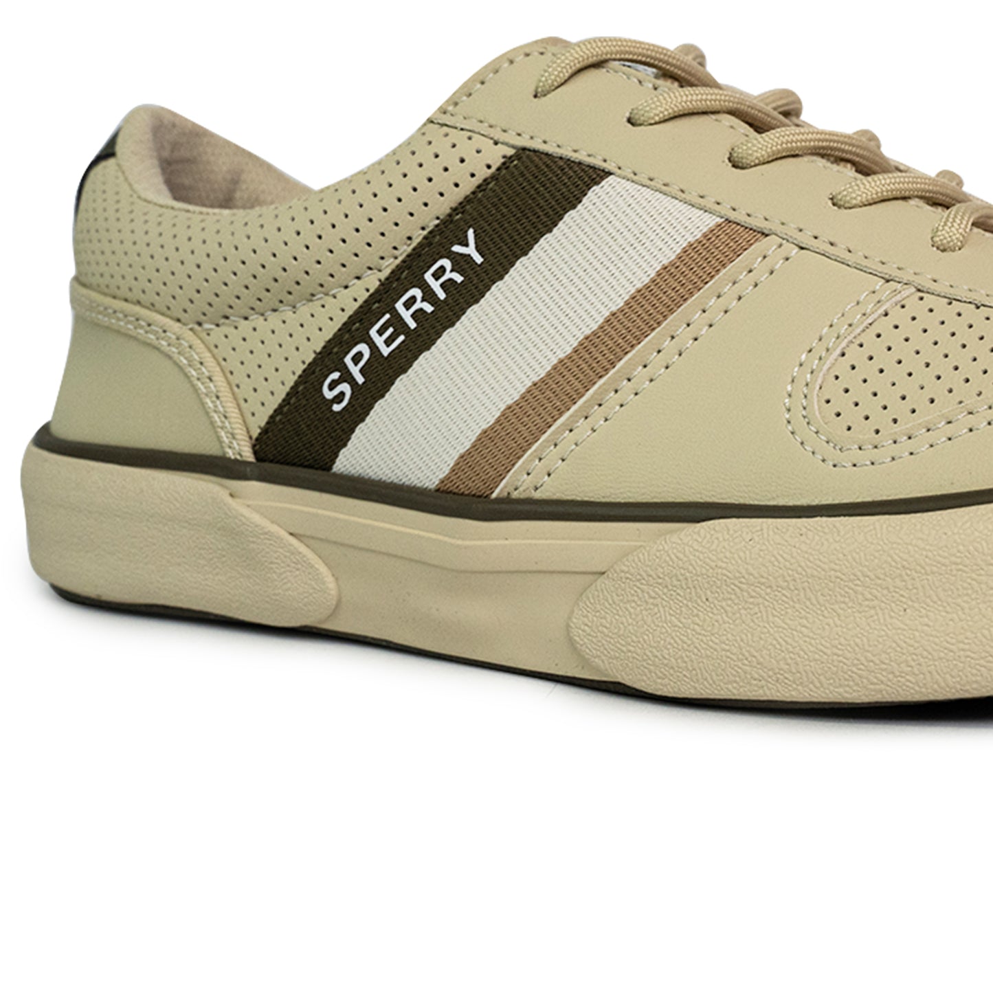 Sperry Men's Halyard Retro II Sneakers - Off-White/Olive/Khaki (25S00541)