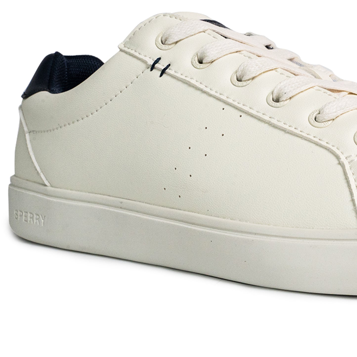 Sperry Men's Deck 90 LTT Leather Sneakers - Off-White/Navy (25S00551)