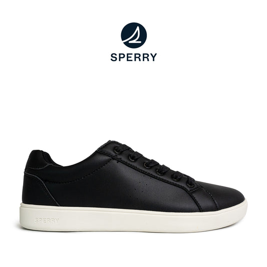 Sperry Men's Deck 90 LTT Leather Sneakers - Black/White (25S00571)