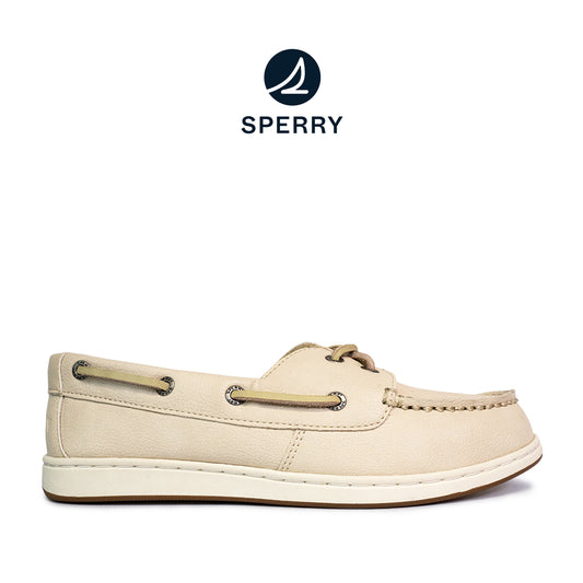 Sperry Women's Authentic Original™ Jewelfish 1-Eye Leather Boat Shoes Topsider - Light Beige/Off White (25S00702)