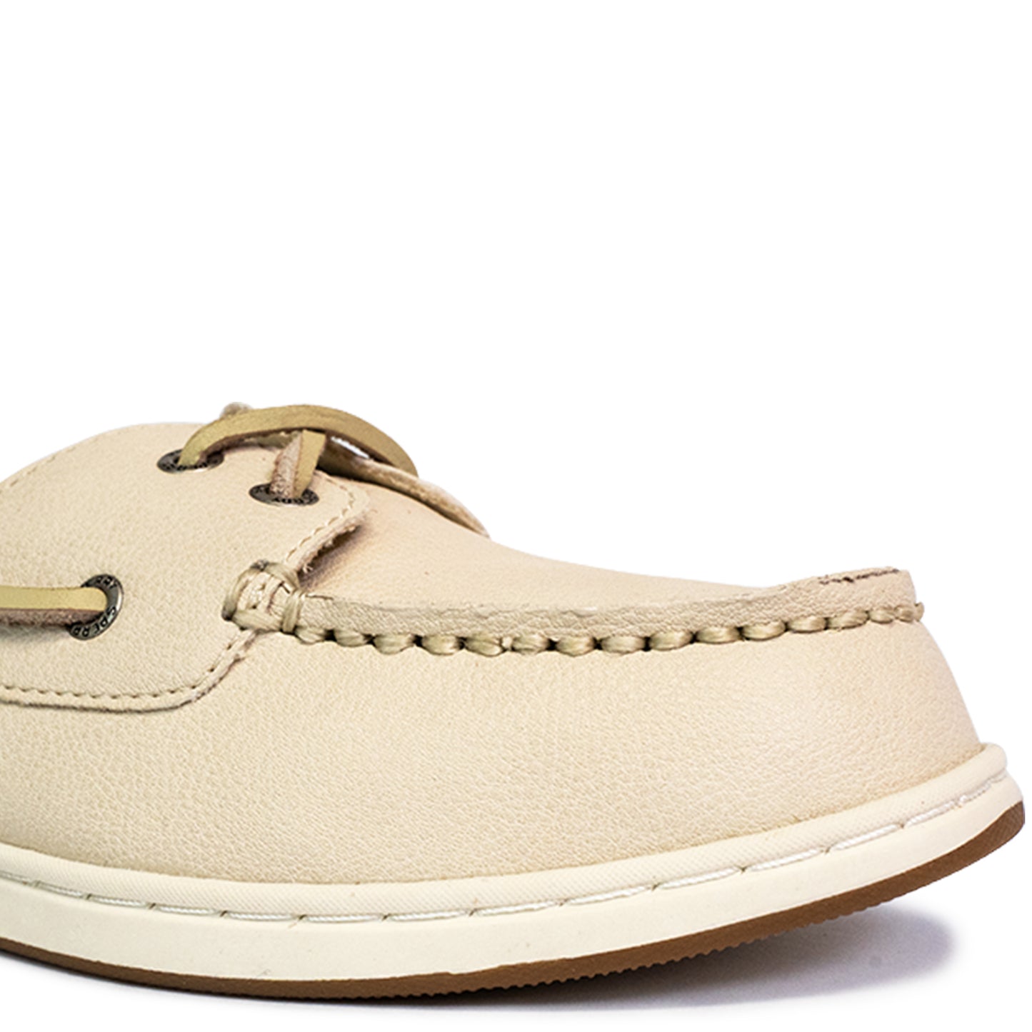 Sperry Women's Authentic Original™ Jewelfish 1-Eye Leather Boat Shoes Topsider - Light Beige/Off White (25S00702)