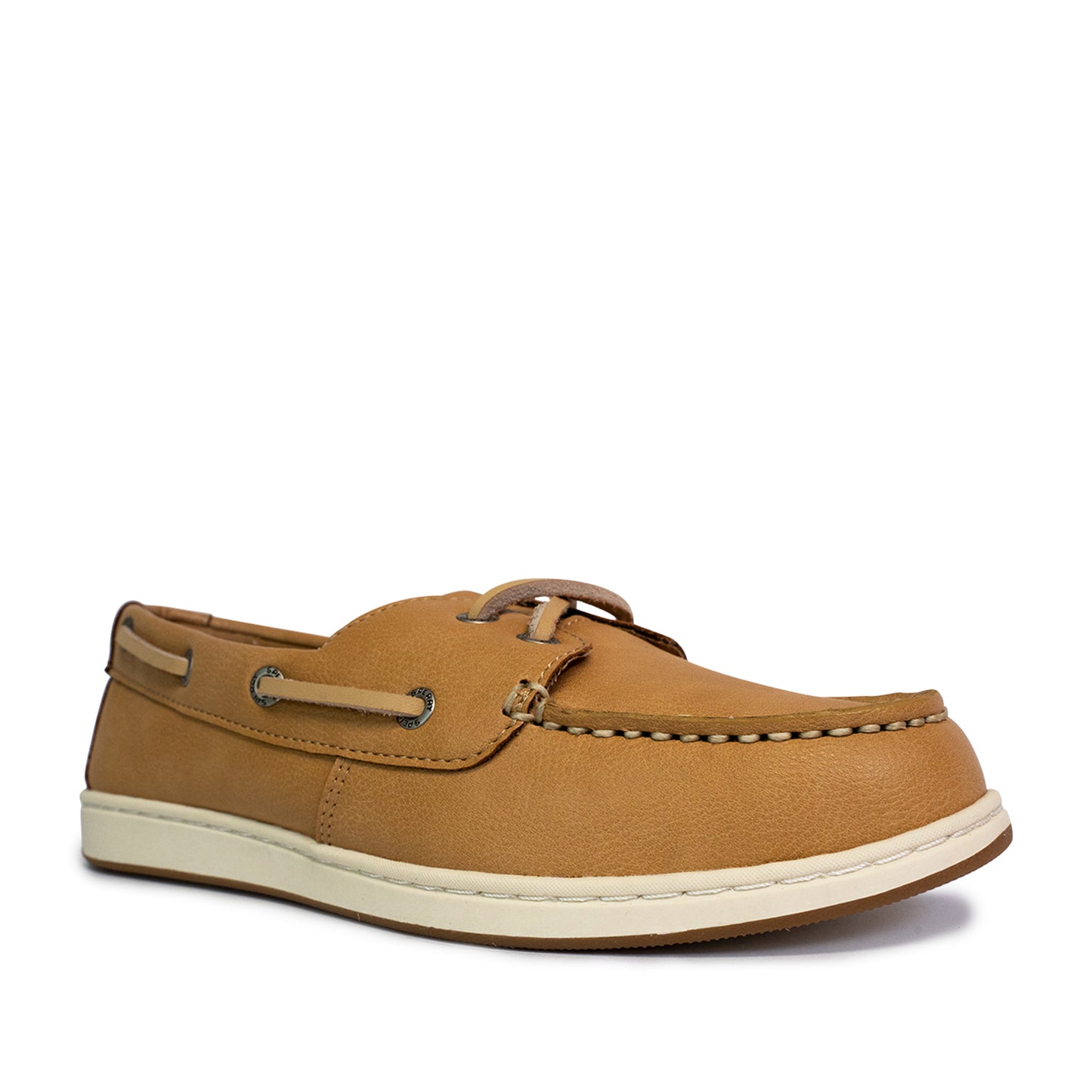 Sperry Women's Authentic Original™ Jewelfish 1-Eye Leather Boat Shoes Topsider - Light Tan/Off White (25S00712)