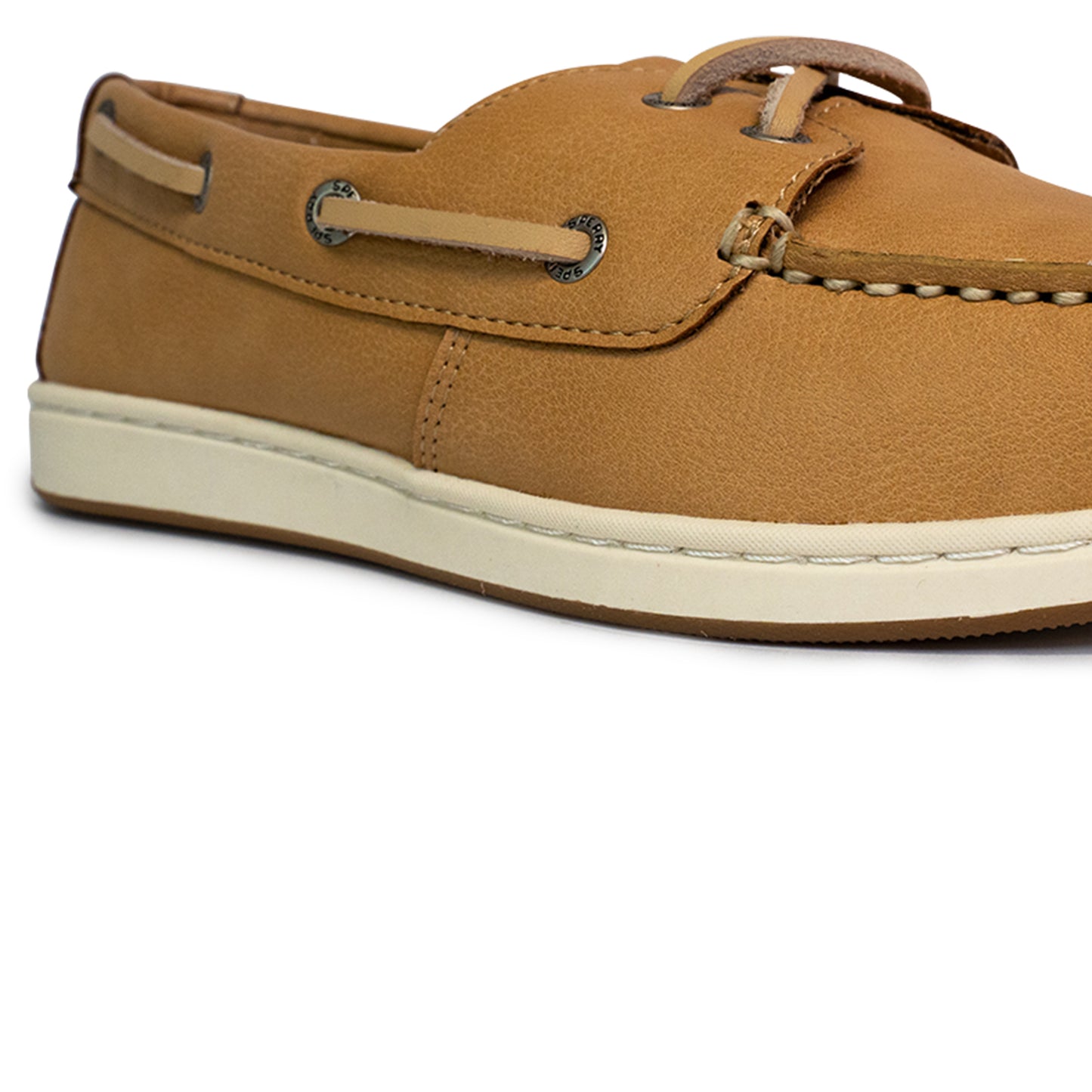 Sperry Women's Authentic Original™ Jewelfish 1-Eye Leather Boat Shoes Topsider - Light Tan/Off White (25S00712)