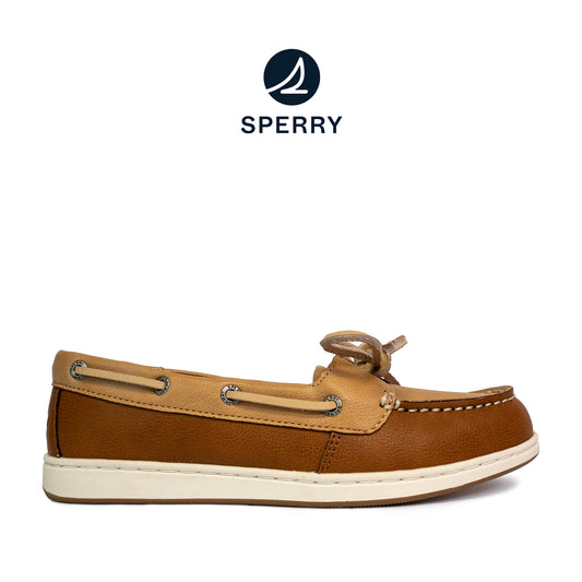 Sperry Women's Authentic Original™ Jewelfish 1-Eye Leather Boat Shoes Topsider - Light Tan/Dark Tan (25S00732)