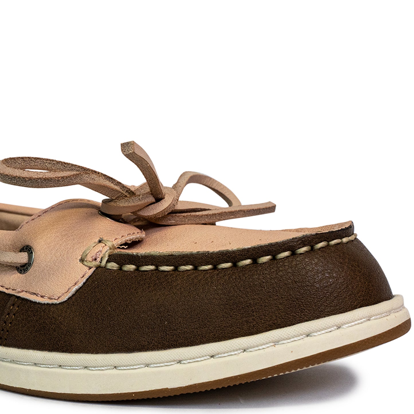 Sperry Women's Authentic Original™ Jewelfish 1-Eye Leather Boat Shoes Topsider - Rose Dust/Brown (25S00742)