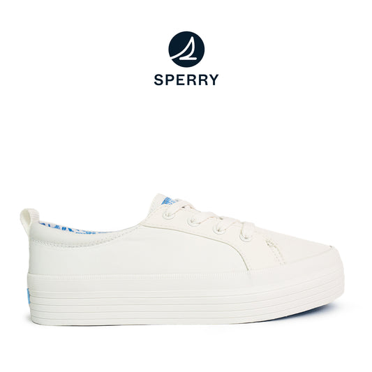 Sperry Women's Crest Platform II Sneakers - Off White/Blue Wave (25S00892)