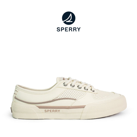 Sperry Women's Soletide Leather Sneakers - Off White/Mushroom (25S00942)