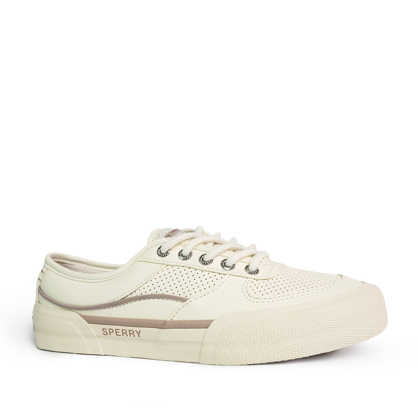 Sperry Women's Soletide Leather Sneakers - Off White/Mushroom (25S00942)