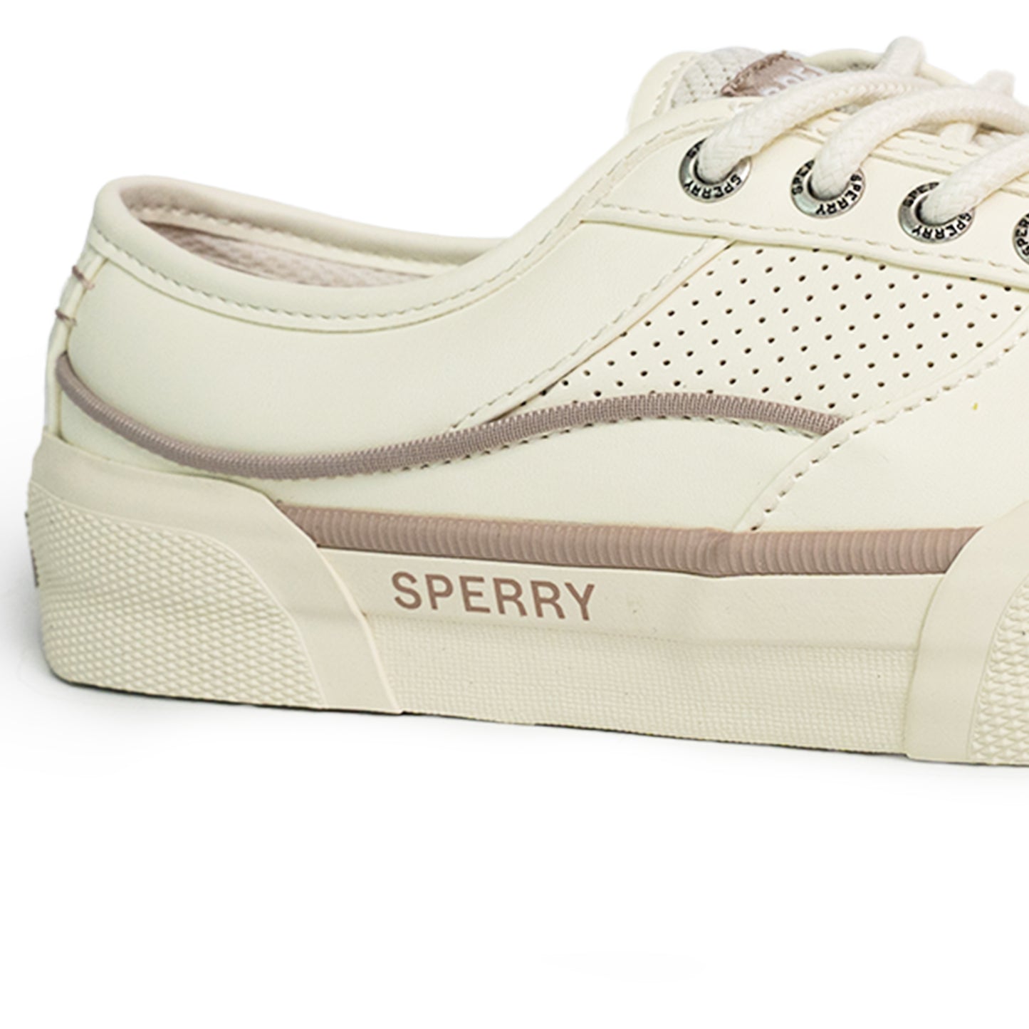 Sperry Women's Soletide Leather Sneakers - Off White/Mushroom (25S00942)