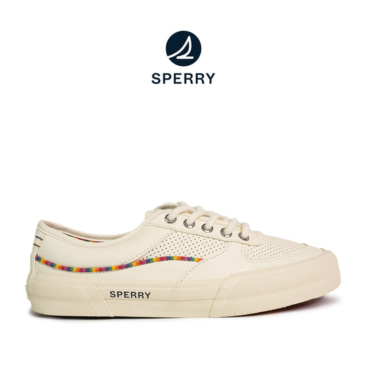 Sperry Women's Soletide Leather Sneakers - Light Beige/Rainbow (25S00952)