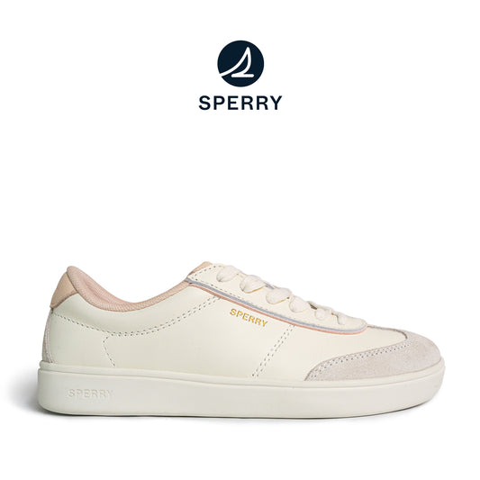 Sperry Women's Pier 90 Leather Sneakers - Off White/Pink (25S00962)