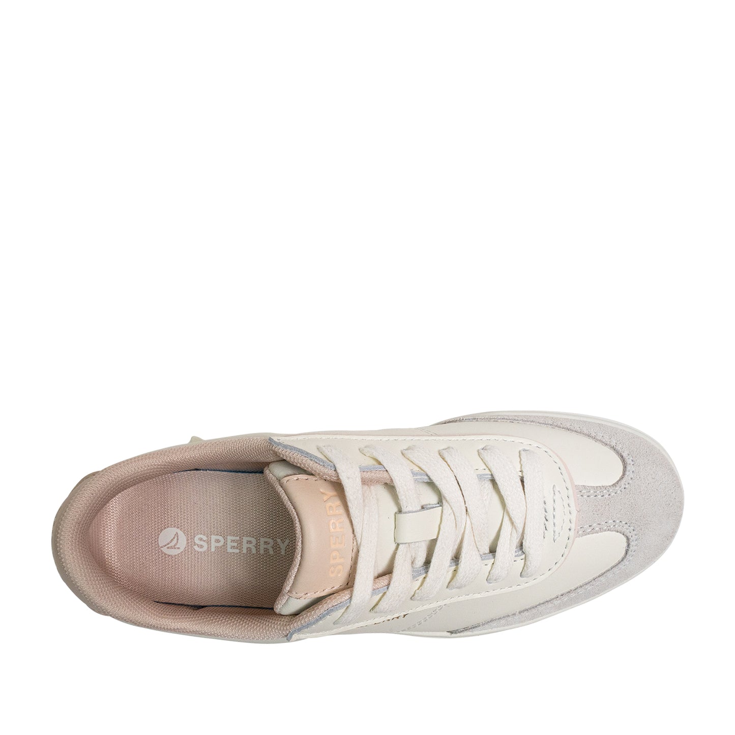 Sperry Women's Pier 90 Leather Sneakers - Off White/Pink (25S00962)