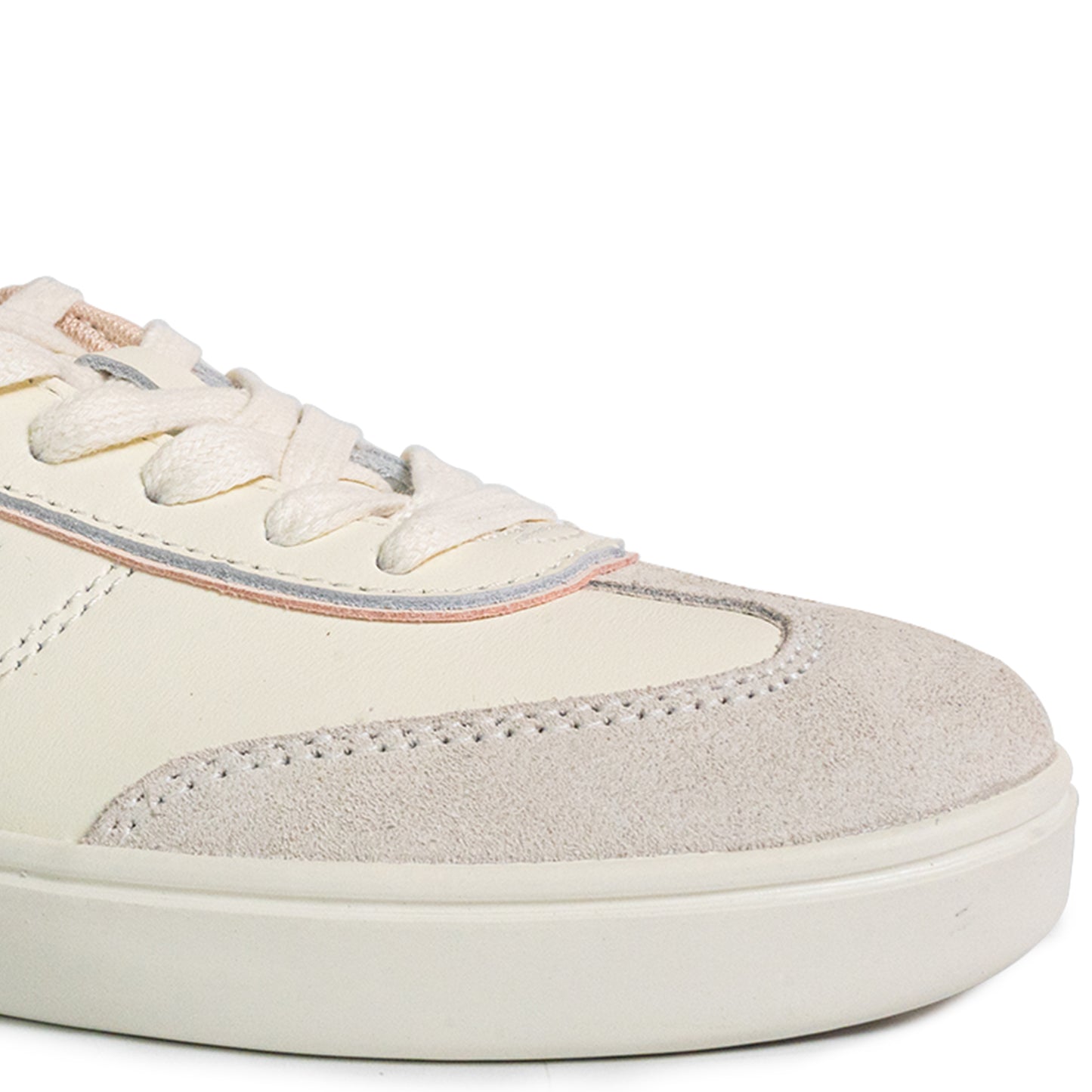 Sperry Women's Pier 90 Leather Sneakers - Off White/Pink (25S00962)
