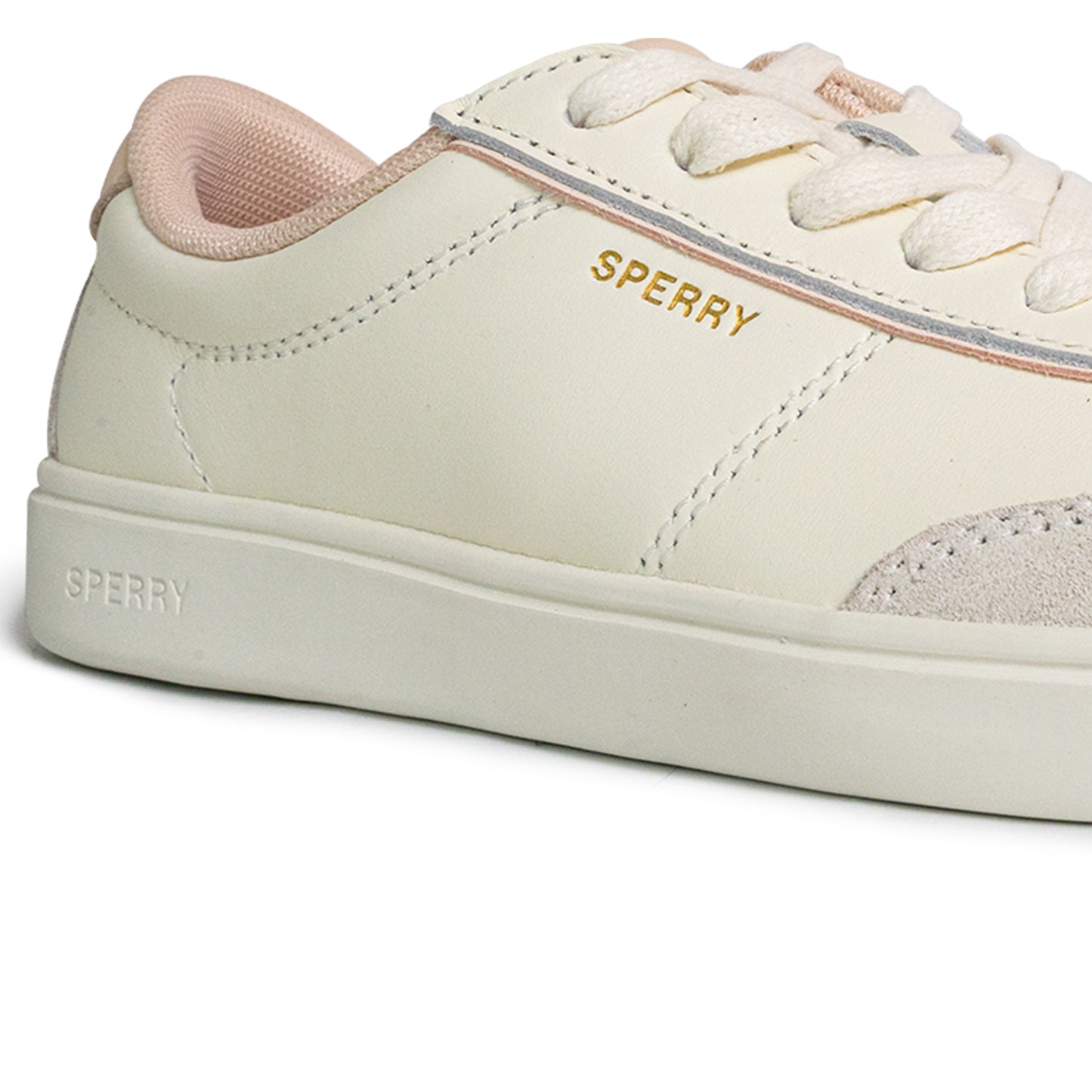 Sperry Women's Pier 90 Leather Sneakers - Off White/Pink (25S00962)