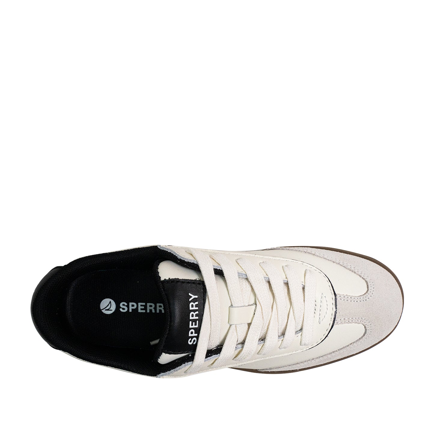 Sperry Women's Pier 90 Leather Sneakers - Off White/Black/Gum (25S00972)