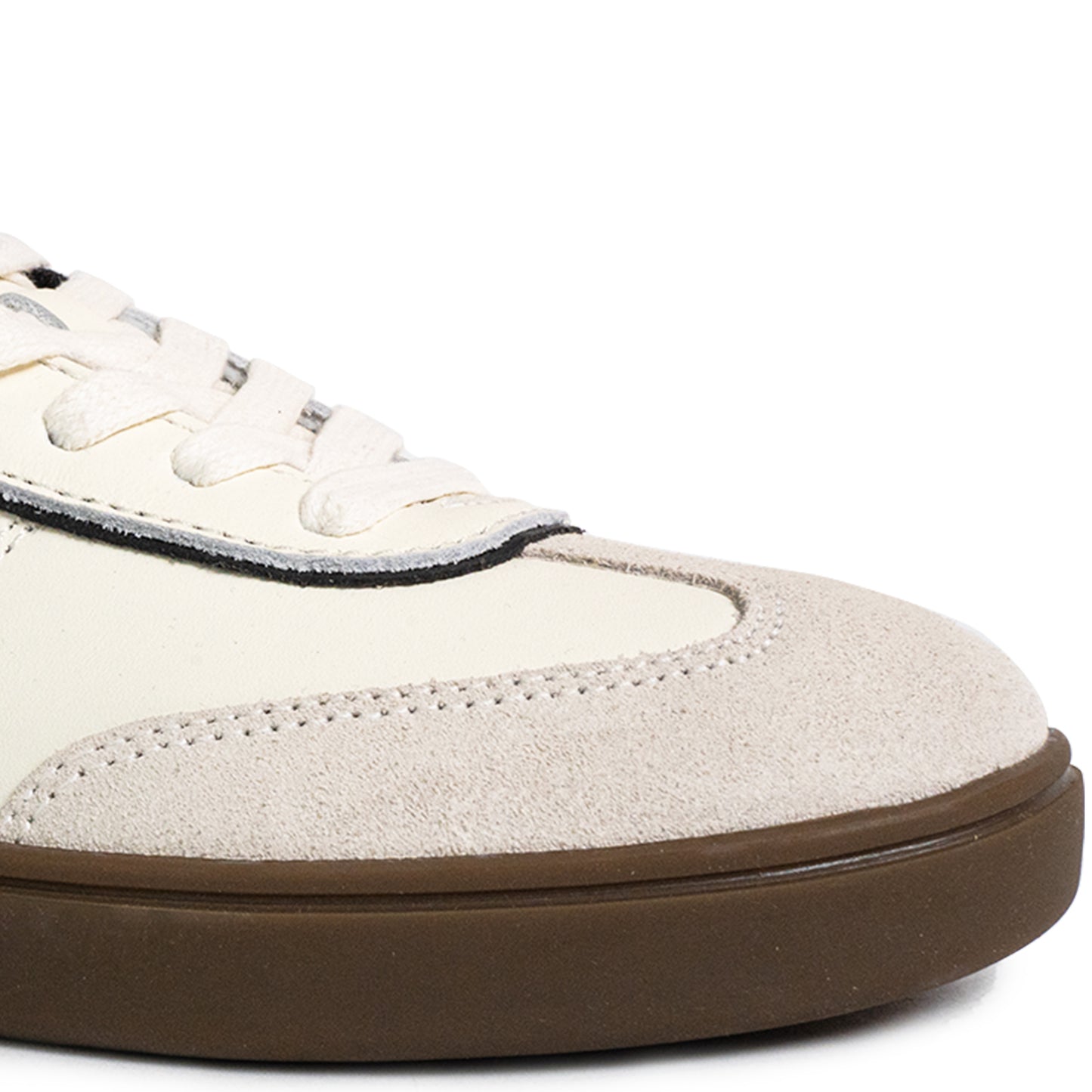 Sperry Women's Pier 90 Leather Sneakers - Off White/Black/Gum (25S00972)