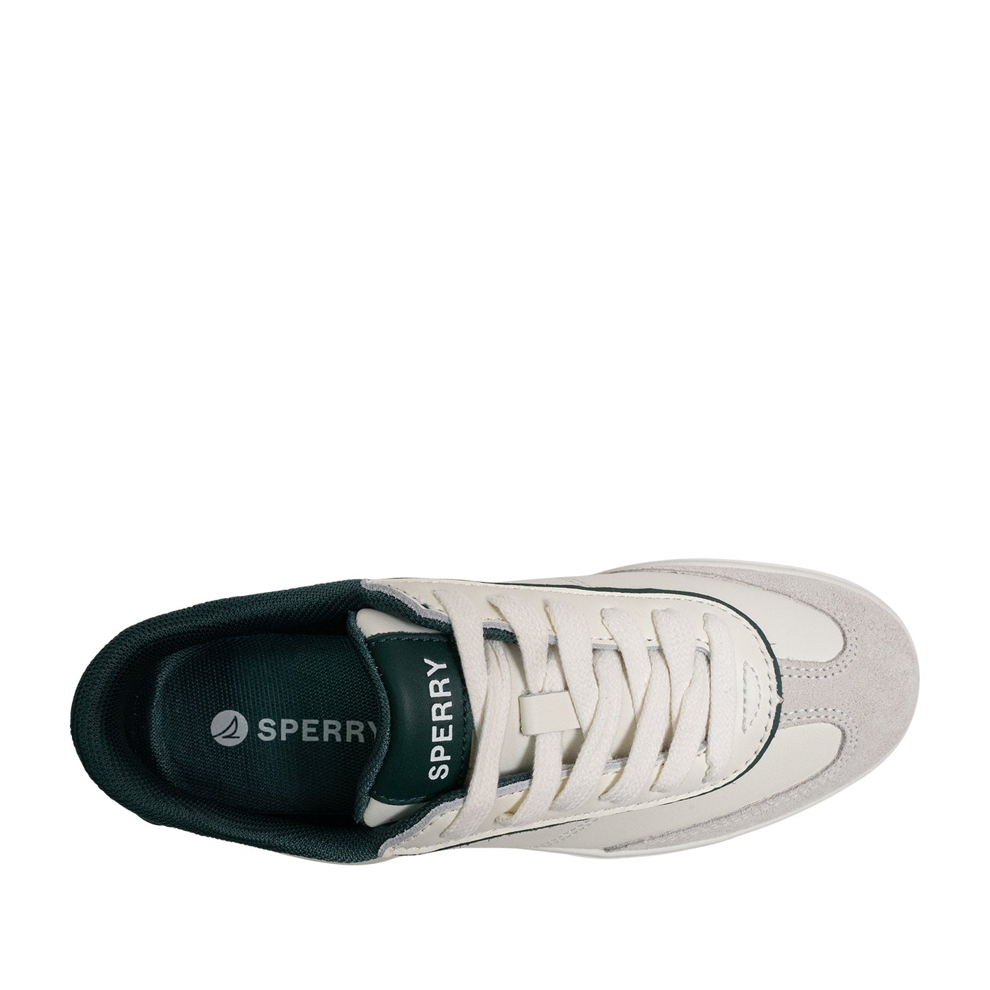 Sperry Women's Pier 90 Leather Sneakers - Off White/Green (25S00982)