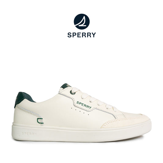 Sperry Women's Crew 90 Leather Sneakers - Off White/Green (25S00992)