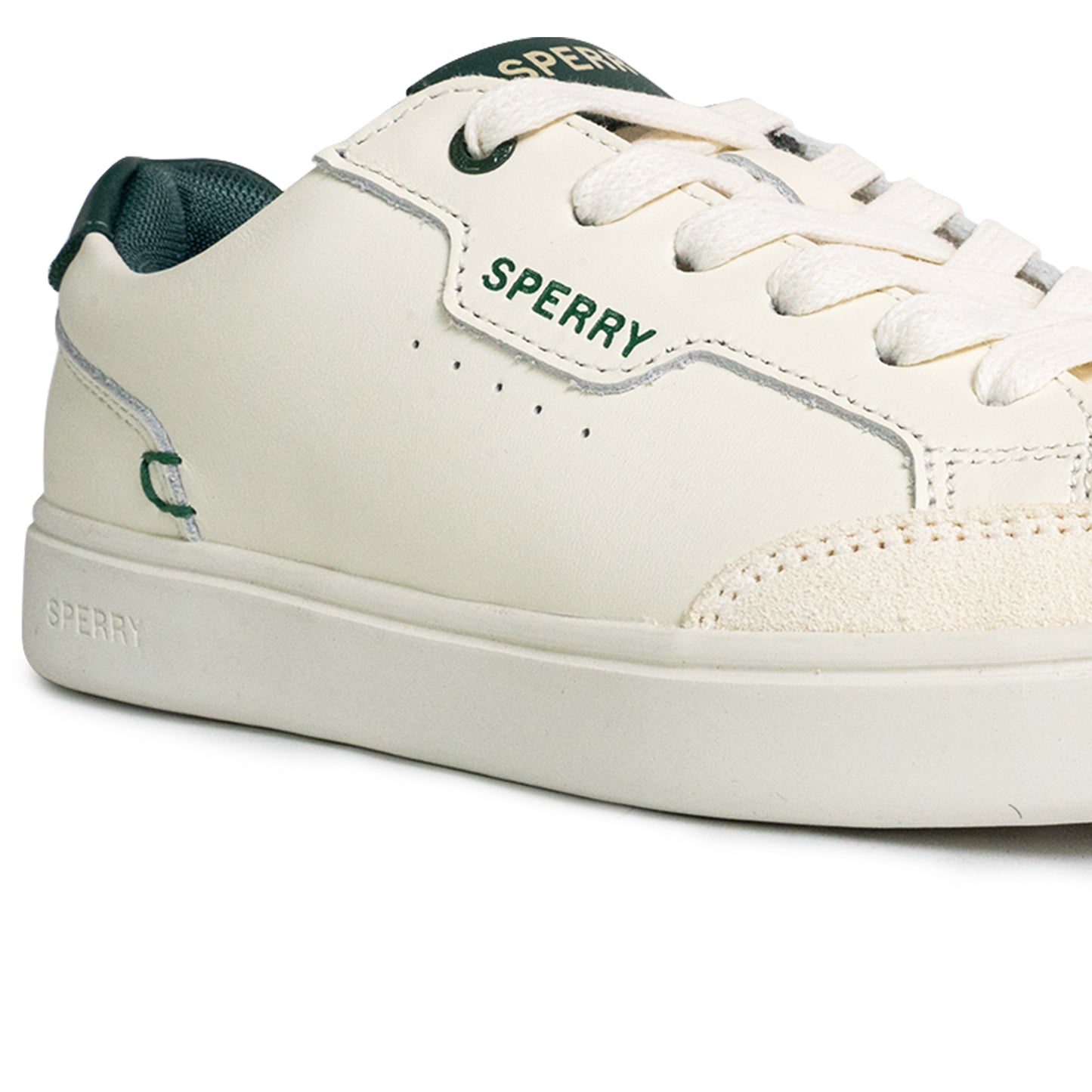 Sperry Women's Crew 90 Leather Sneakers - Off White/Green (25S00992)
