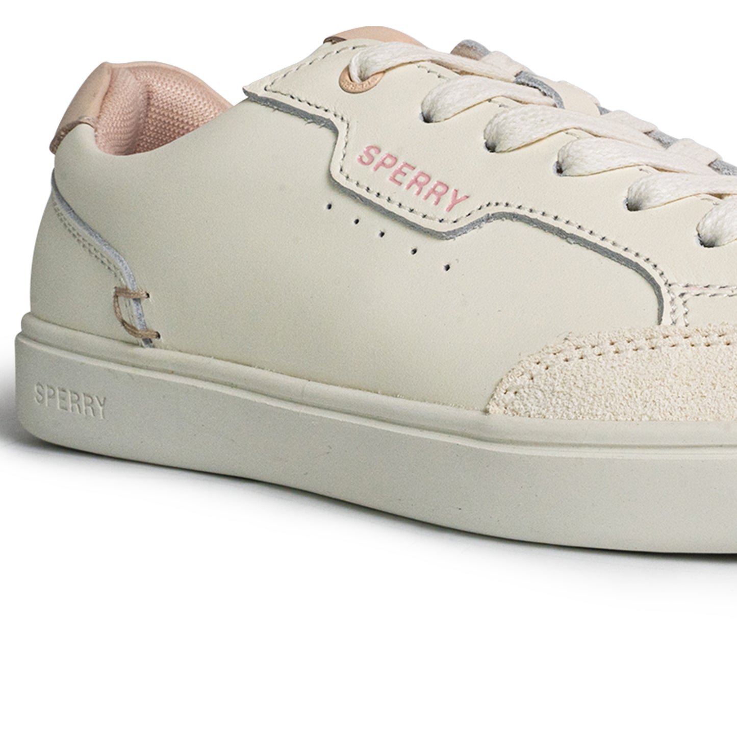 Sperry Women's Crew 90 Leather Sneakers - Off White/Pink (25S01002)