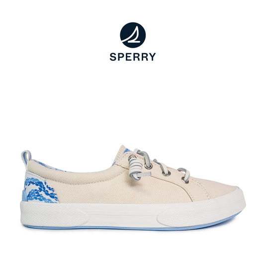 Sperry Women's Pier Wave LTT CVS Sneakers - Off White/Blue Wave (25S01102)