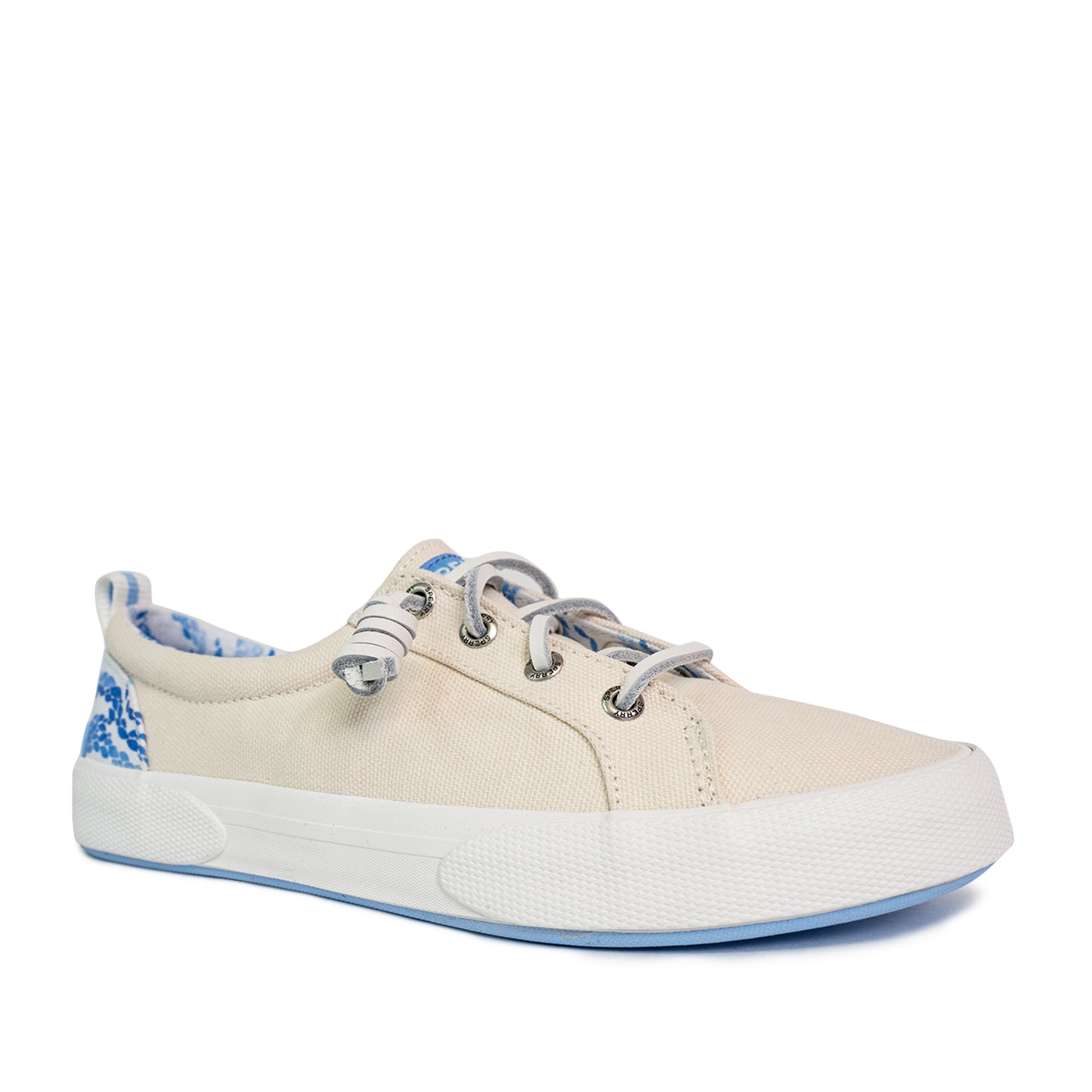Sperry Women's Pier Wave LTT CVS Sneakers - Off White/Blue Wave (25S01102)