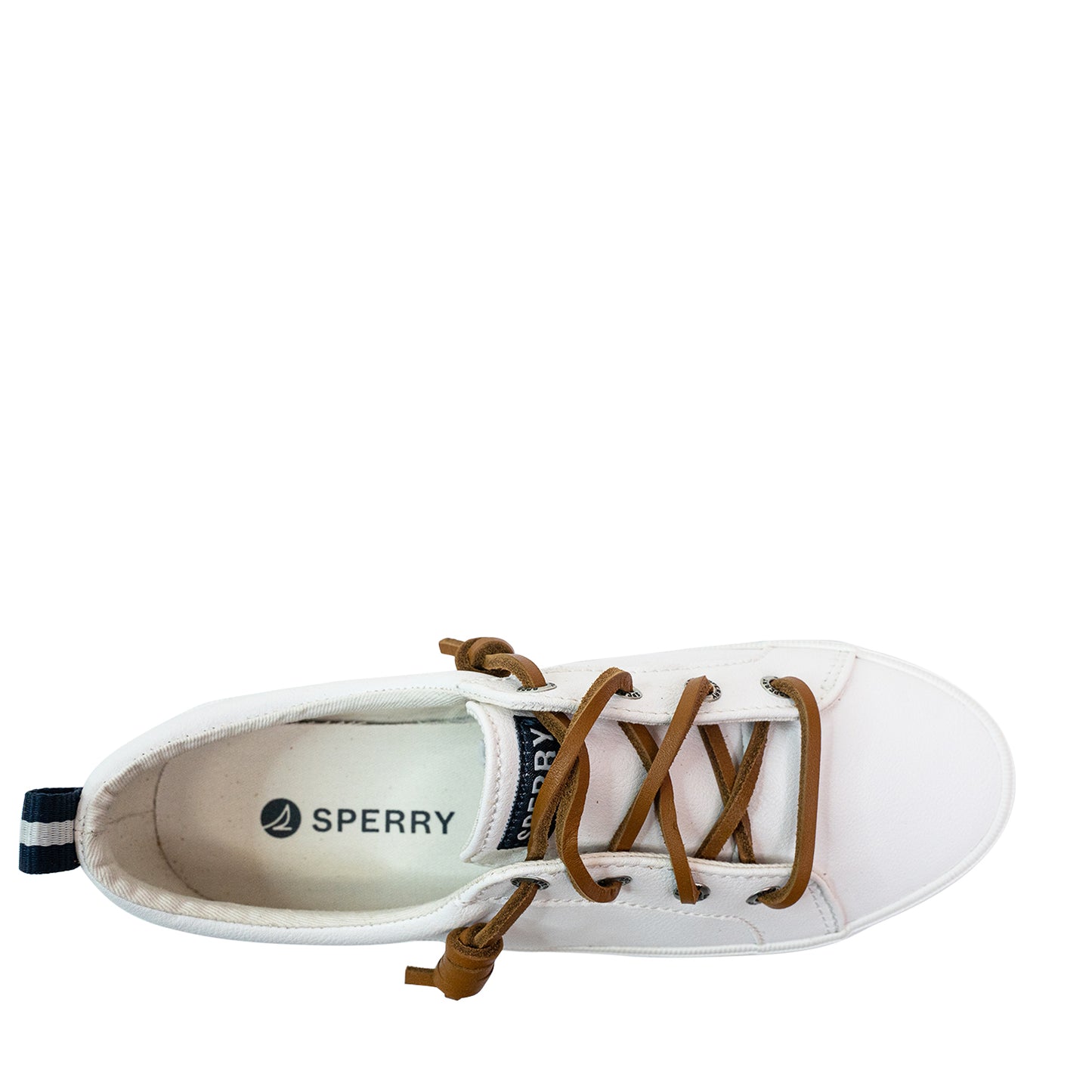 Sperry Women's Wave LTT Platform Leather Sneakers - White (25S01142)